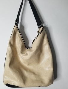 Frye Crackled Leather Hobo Slouch Bag